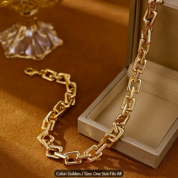 High Quality Luxurious Gold Plated  Geometry Fashion Necklace - Picture 5 of 7